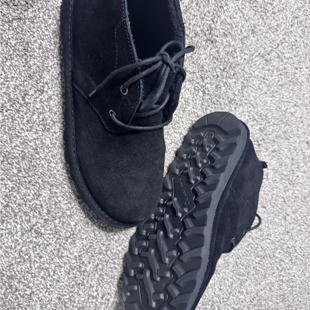 BearPaw Women's Black Suede Ankle Booties